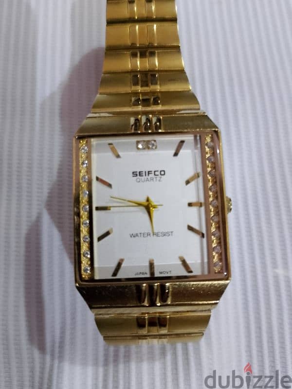 sefico  gold watch covered by 14k 2