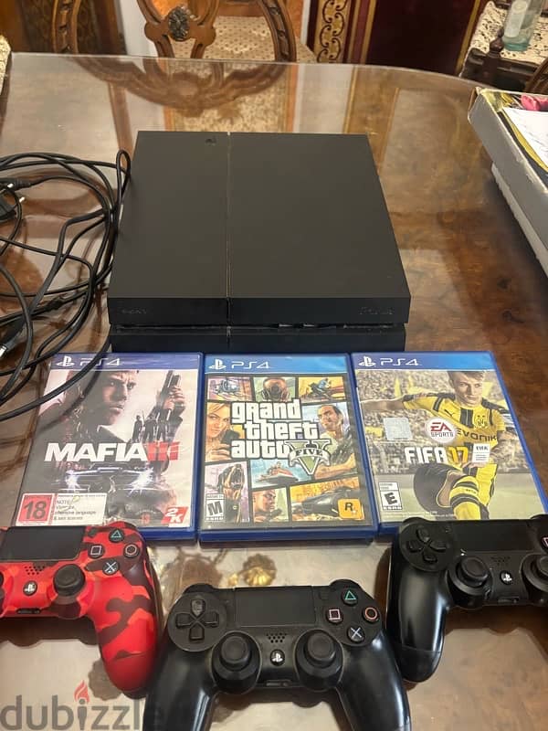 Playstion 4  1TB With 3 controllers and 3 games 4