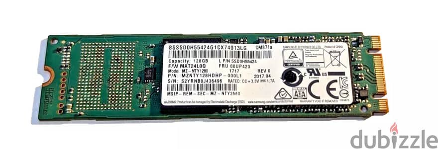 Samsung 128GB M. 2 SSD