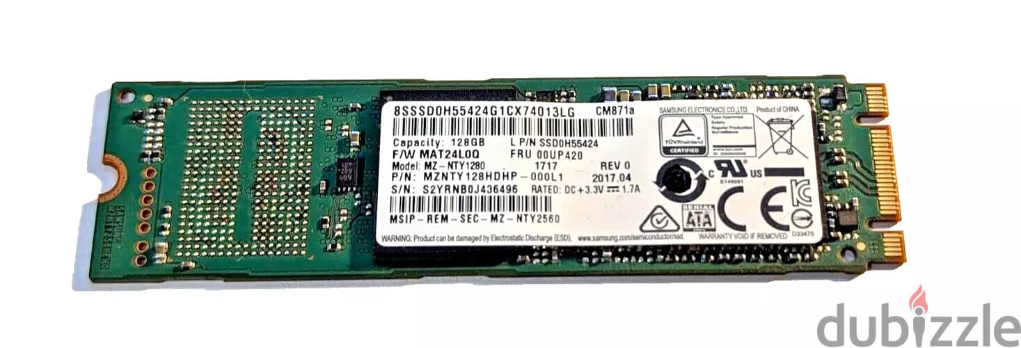 Samsung 128GB M. 2 SSD 0