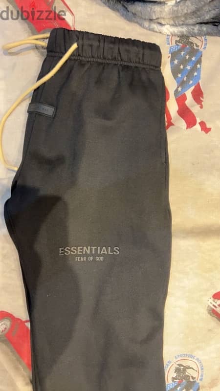 Essentials Black Sweatpants Size M 2