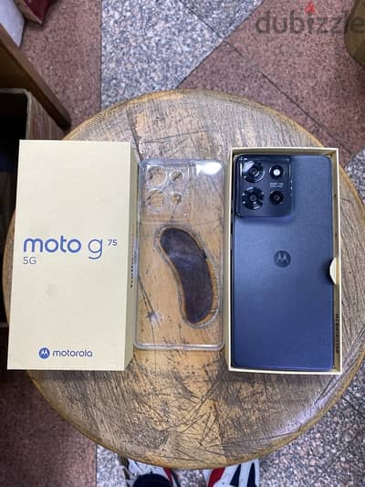 Motorola G75 5G dual sim 256/8G Gray جديد بضمان الوكيل