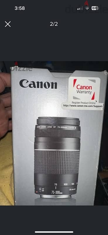 Canon lens 75-300mm