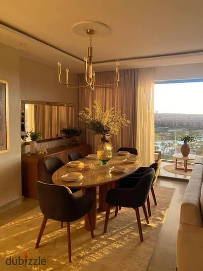 apartment for sale ( fully finished with AC'S ) In Zed East Compound ( Ora Naguib Sawiris ) Located on the Middle Ring Road , in front of Hyde Park