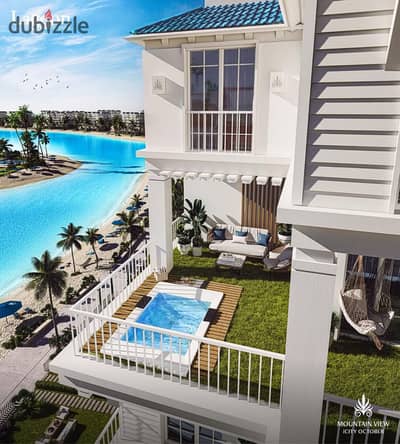 Resale | Mountain View I City 165m² - Direct view lagoon - Lagoon Phase total price : 7,200,000EG