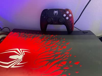 PlayStation 5 special edition Spider-Man 2 with controller design