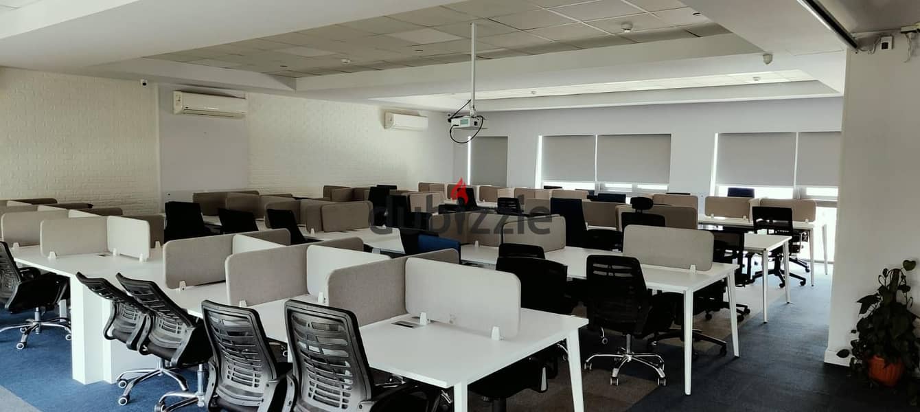 hA full administrative floor for rent finished and furnished 512m The headquarters can accommodate more than 60employees Sheikh Zayed near Waslet Dahs 0