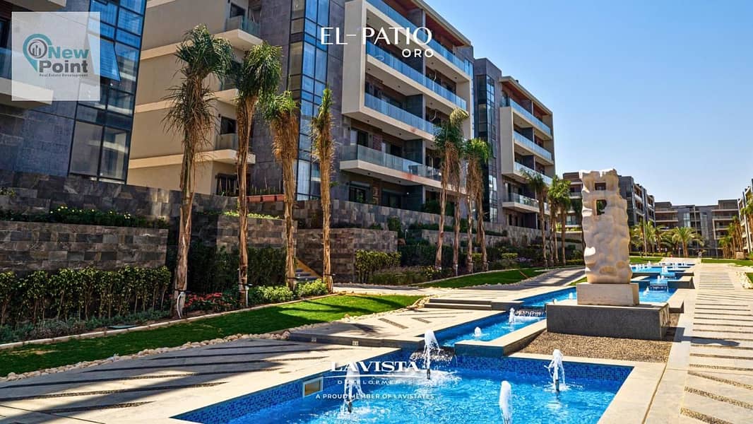 Own an apartment with a garden from Patio Oro, immediate delivery from La Vista EL-PATIO ORO  Direct to the Middle Ring Road 0