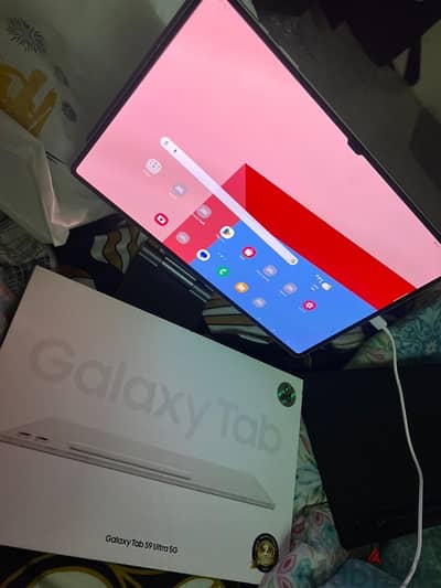 samsung tablet s9 ultra استخدام ٤ شهور كرتونة حامل كيبورد/جراب قلم