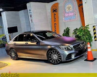 نوادر  جراي مط  C200 AMG NIGHT PACKAGE 2019  أعلي كماليات في العالم