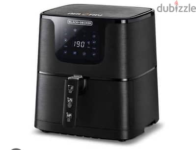 black and decer air fryer 5.5 l