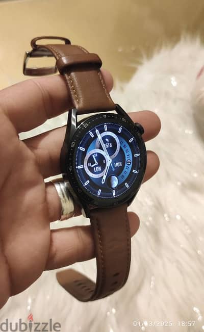 Huawei Watch GT3 classic 46m بحالة ممتازة  ساعة هواوى