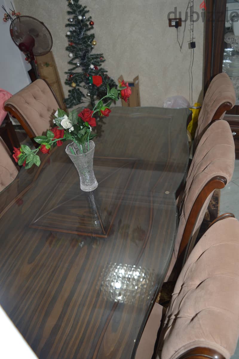 ترابيزة سفرة زان مع 6 كراسي , Beech wood dining table with 6 chairs 9