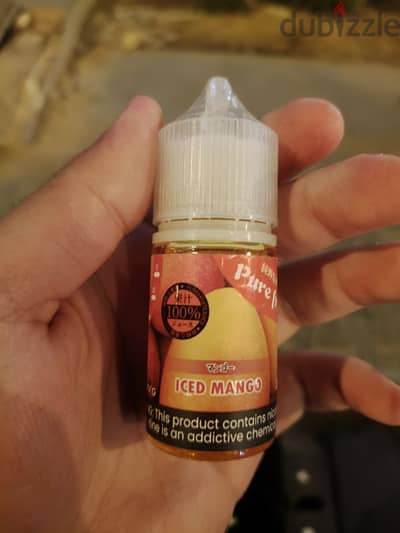 E-liquid. Tokyo pure fruit iced mango. 50mg nicotine