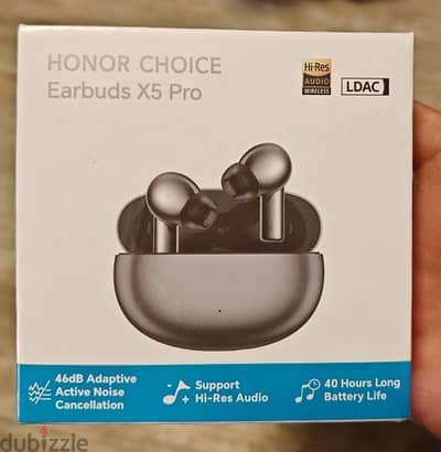 Honor earbuds X5 pro Grey سماعات بلوتوث اونر اكس ٥ برو