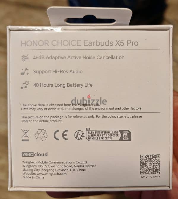 Honor earbuds X5 pro Grey سماعات بلوتوث اونر اكس ٥ برو 1