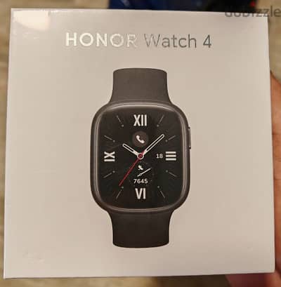 Honor watch 4 smart watch black  ساعه ذكيه اونر ٤