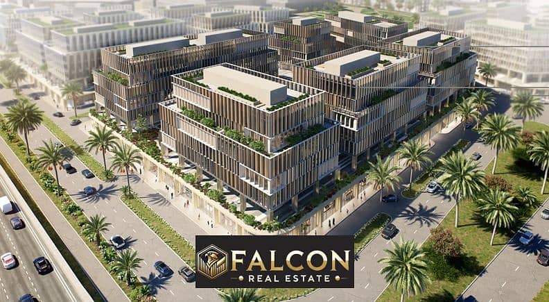 Office for sale at a special price + direct view on the southern 90th Street, directly on the Fifth Settlement Ring Road, in front of Cairo Festival C 0