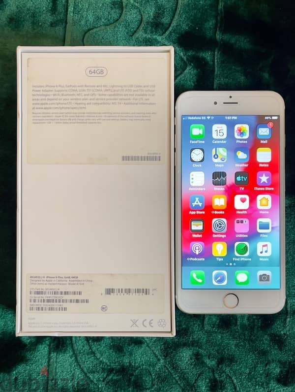 أبل iPhone 6 Plus | 64 جيجابايت | حالة ممتازة | بطارية 98% 7