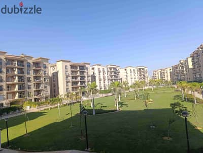 The last apartment for installments in Al Rehab, 300 m2 the size of a villa, immediate delivery, garden view