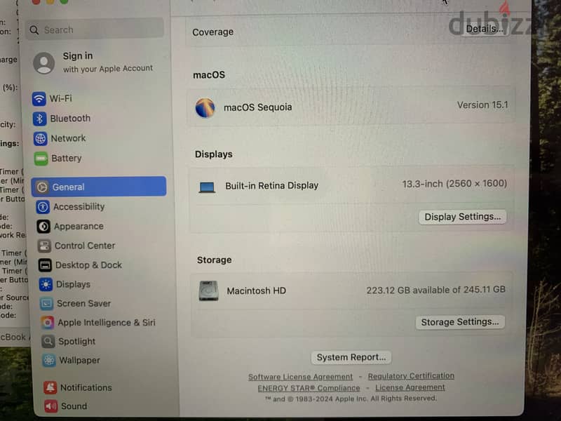 Macbook Air M1 / 8G Ram / 256 SSD استعمال شخصي 2