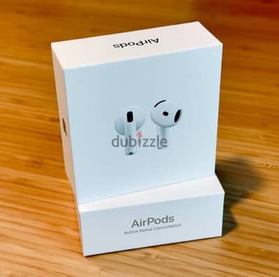 AirPods 4 with noise cancellation in an unopened box.