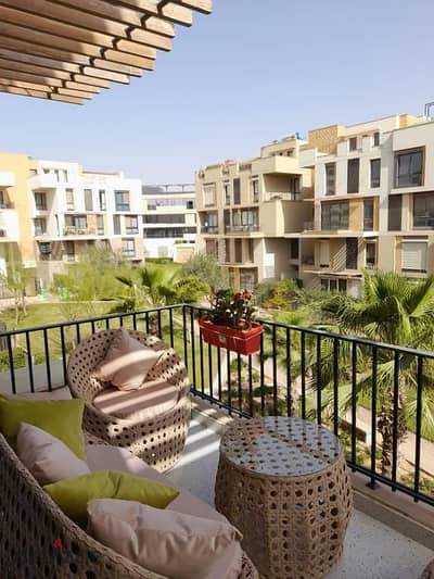 Resale apartment 125m finished with air conditioners and kitchen in Beverly Hills Sheikh Zayed West Town distinctive view