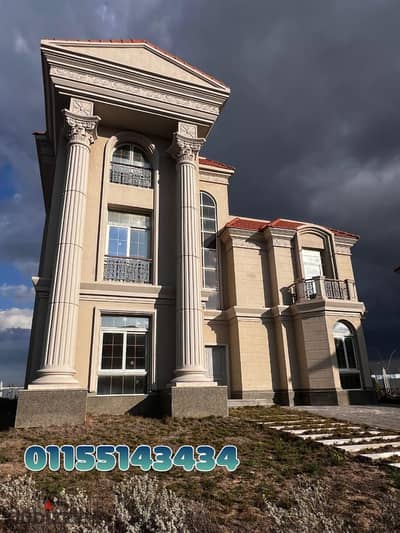 750-meter villa on the sea, finished, immediate delivery in Zahya New Mansoura