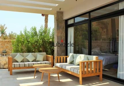 Ground floor chalet with garden for sale in Soma Bay, Hurghada, next to Makadi Heights