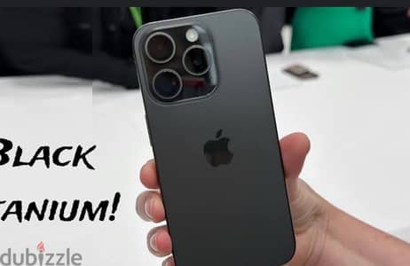 iPhone 15 pro black titanium