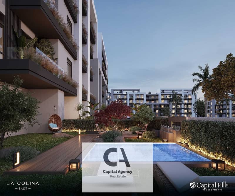 Two bedroom apartment for sale without 0% down payment in the heart of Sheikh Zayed in La Colina Compound with Capital Hills Real Estate Development 0