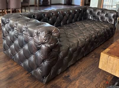 Marina Home Genuine  Leather  Sofa