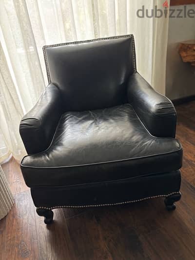 Marina Home Genuine  Leather  Armchairs