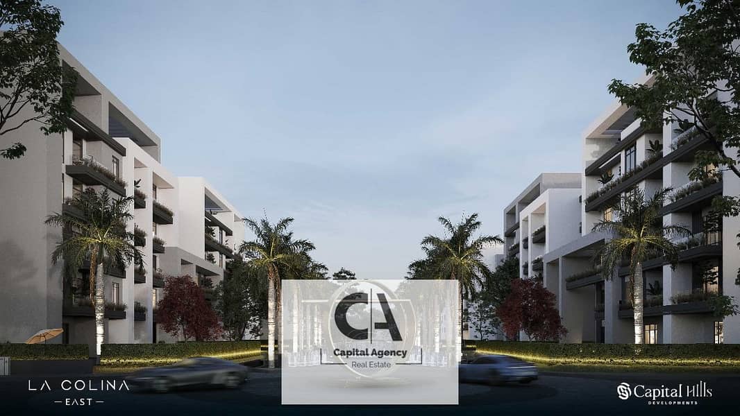 Without 0% down payment, own an apartment for sale in the heart of Sheikh Zayed in La Colina Compound with Capital Hills Real Estate Development | La 0