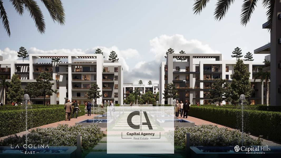 Apartment for sale 3 bedrooms without 0% down payment in the heart of Sheikh Zayed in La Colina Compound, with Capital Hills Real Estate Development 0