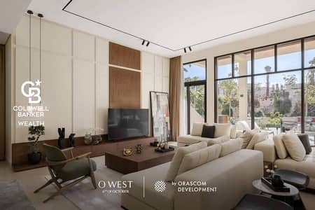 Aapartment, Fully finished & in O West by Orascom at 6 of October Next to the Media Production City and Mall available for installment over 7 years.