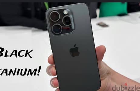 iPhone 15 pro black titanium