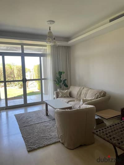 شقة بحديقة 2 نوم مفروش كامل ايجار كايرو فيستيفال سيتي التجمع الخامس Apartment for rent in Cairo Festival City