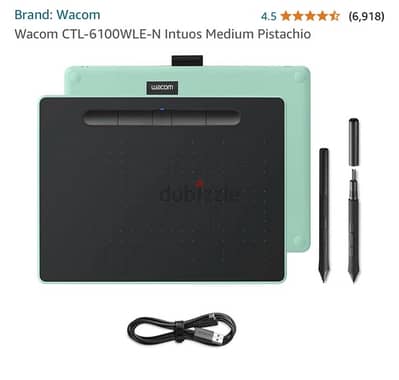 Wacom CTL-6100WLE-N Intuos Medium Pistachio