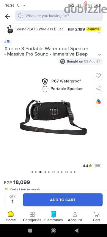 JBL portable speaker