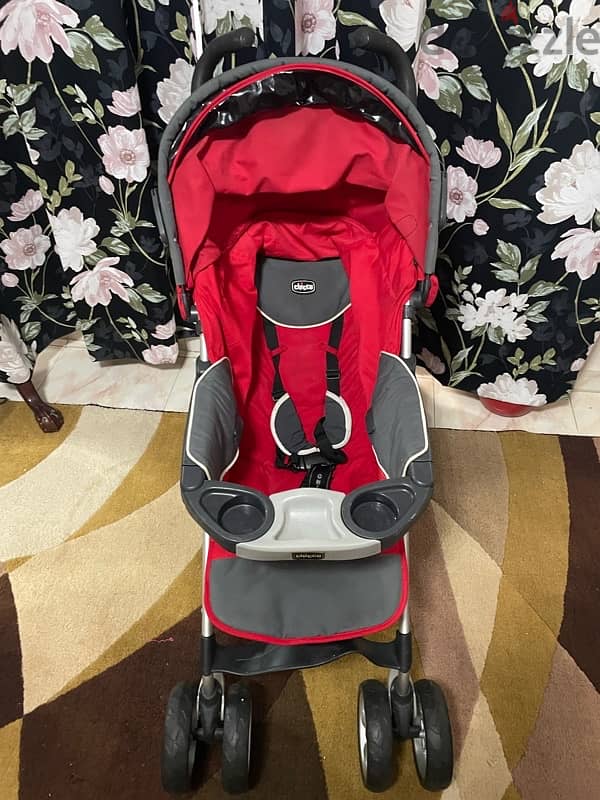 red chicco stroller trevi with 4 gifts and free shipping 3