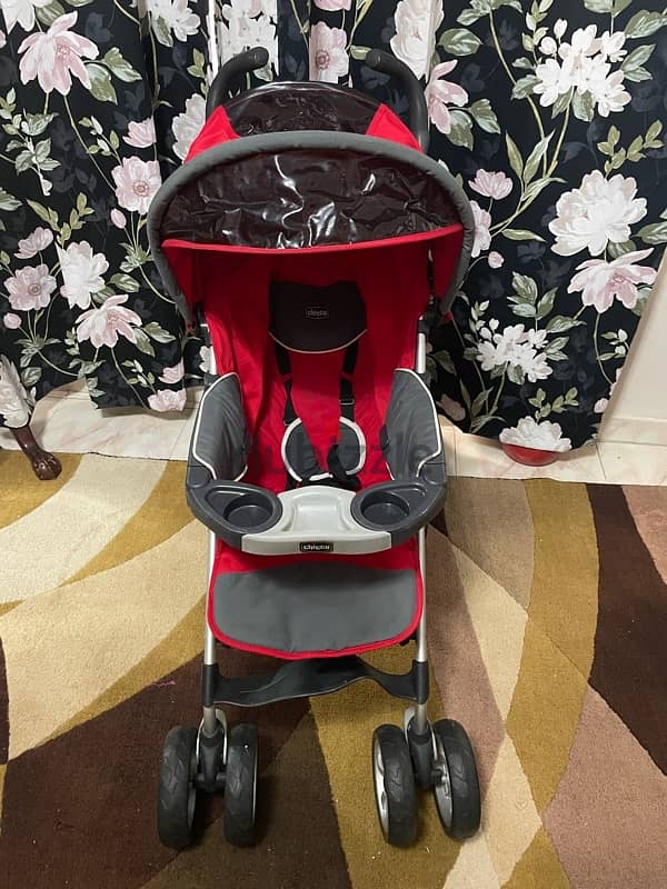 red chicco stroller trevi with 4 gifts and free shipping 4