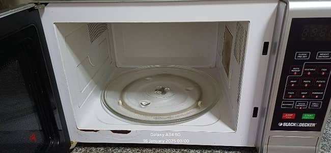 black and decker microwave oven