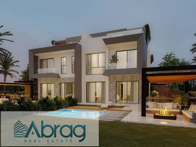 At the best price, 10% down payment, twin house for sale, receipt 2027, installments, near Dahshur ROAD Zayed, VALLEY 2