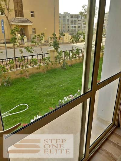 Without interest, installment, apartment for sale, 111 sqm + 129 sqm, garden wall, directly in Madinaty Wall