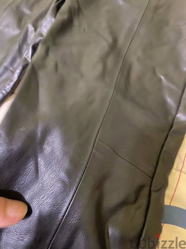 Black leather NEW skinny pants 4