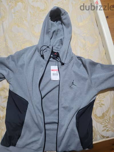 air jordan grey original jacket with the ticket