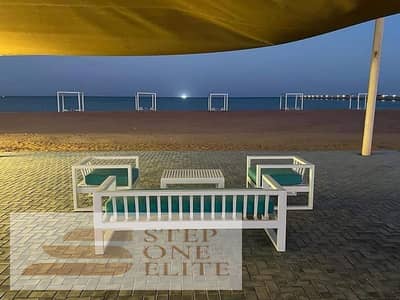 Chalet for sale in installments over 10 years, double sea view, in Ain Sokhna