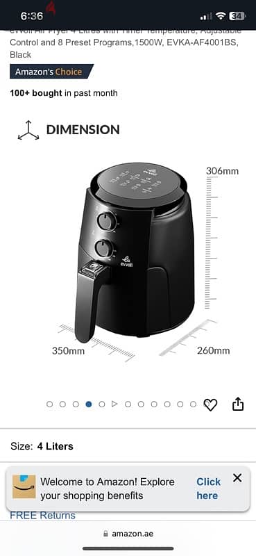 Air fryer 4L - قلّاية هوائية 1