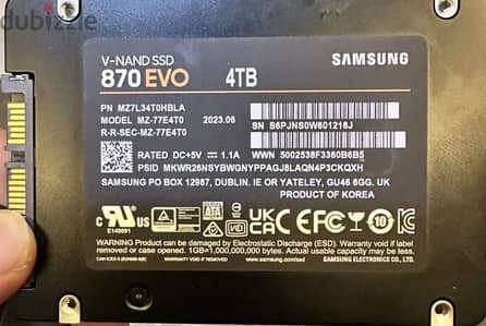 SAMSUNG 870 EVO 4TB SSD